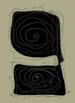 Abstraction for modern interiors Ilustración de archivo