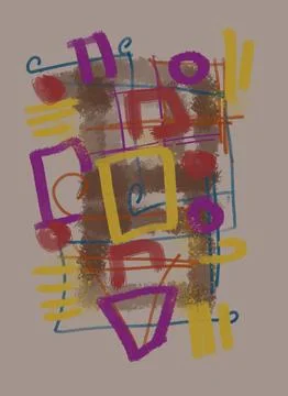 Abstraction for modern interiors Ilustración de archivo