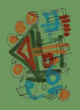 Abstraction for modern interiors Ilustración de archivo