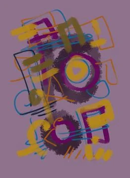 Abstraction for modern interiors Ilustración de archivo