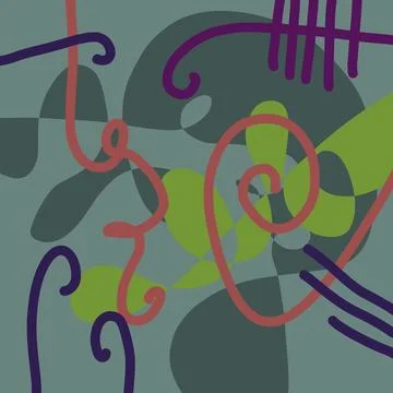 Abstraction for modern interiors Stock Illustration