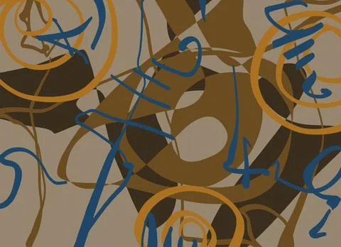 Abstraction for modern interiors Stock Illustration