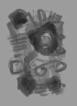 Abstraction for modern interiors Stock Illustration