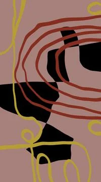 Abstraction for modern interiors Stock Illustration