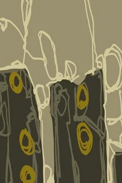 Abstraction for modern interiors Stock Illustration
