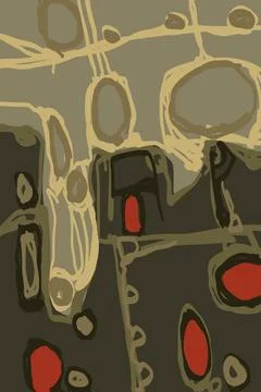Abstraction for modern interiors Stock Illustration