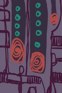 Abstraction for modern interiors Stock Illustration