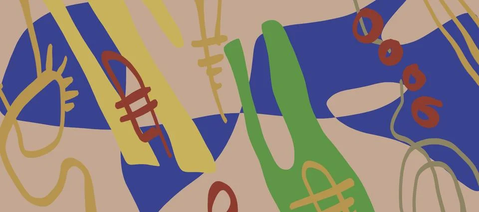 Abstraction for modern interiors 스톡 일러스트