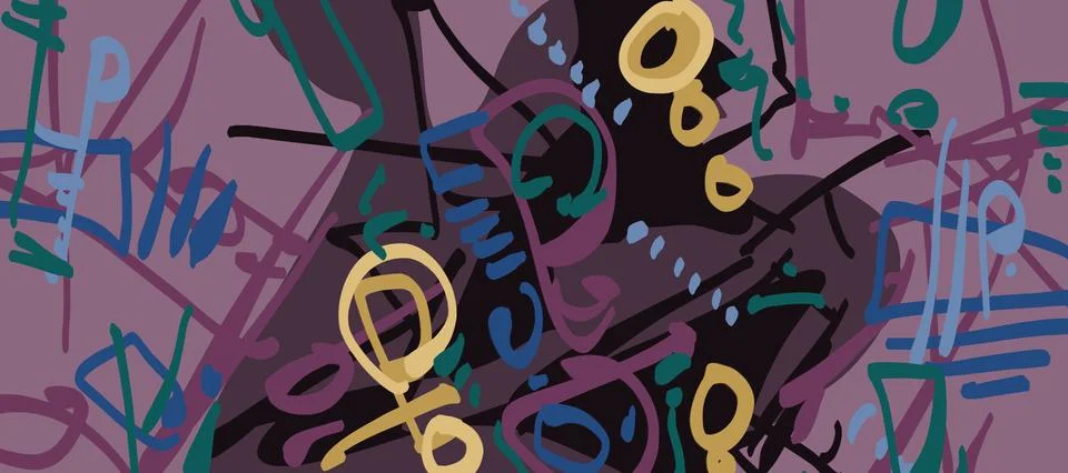 Abstraction for modern interiors 스톡 일러스트