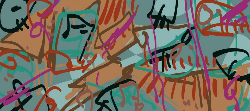 Abstraction for modern interiors 스톡 일러스트