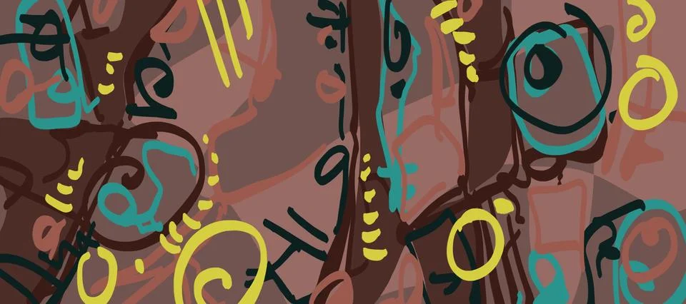 Abstraction for modern interiors 스톡 일러스트