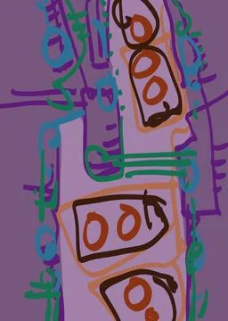 Abstraction for modern interiors 스톡 일러스트
