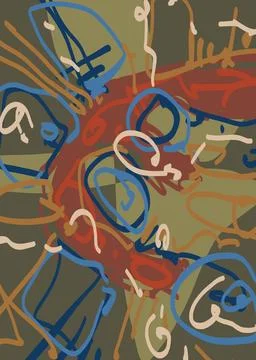 Abstraction for modern interiors 스톡 일러스트