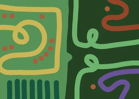Abstraction for modern interiors Ilustración de archivo