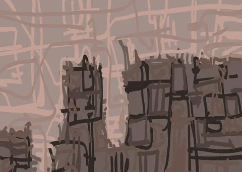 Abstraction for modern interiors Stock-Illustration
