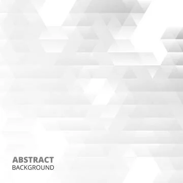 Abstraction of modern triangle patterns in white-grey background. Illustrazione stock