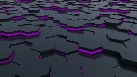 Abstraction. A moving tile of black color with a colored rim. Stock Footage 159214853