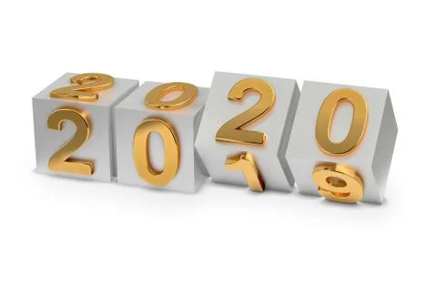 Abstraction of the new year 2020 Stock Illustration