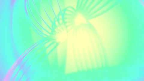 Abstraction with oval shapes. 3d rendering loop animation 4K Stock Footage 287185371