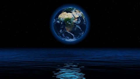 Abstraction of planet Earth in space Stock Footage 325796925