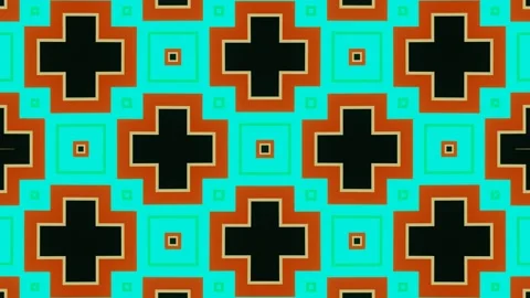 Abstraction of pulsating multi-colored shapes Stock Footage 191550252