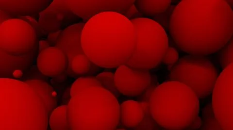 Abstraction with red balls. Red background of red frosted balls.  Stock Illustration