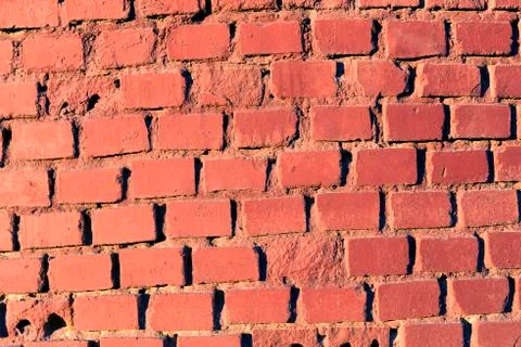 Abstraction of red brick background Foto stock