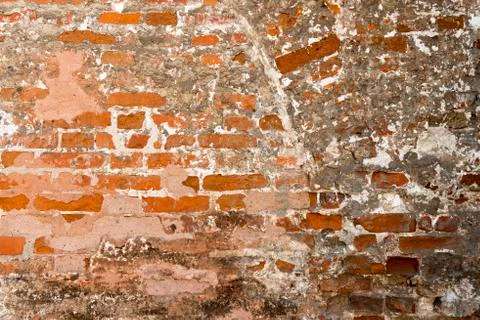 Abstraction of red old brick background Stock Photos