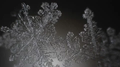 Abstraction with rolling focus. Movement inside the snowball. Stock Footage 233428910