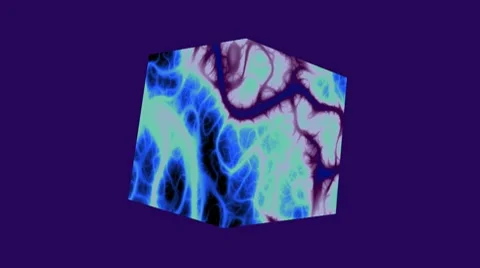 Abstraction - a rotating cube Stock Footage 8600706