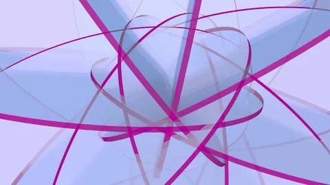 Abstraction from rotating glass circles. Seamless loop Stock Footage 88460221