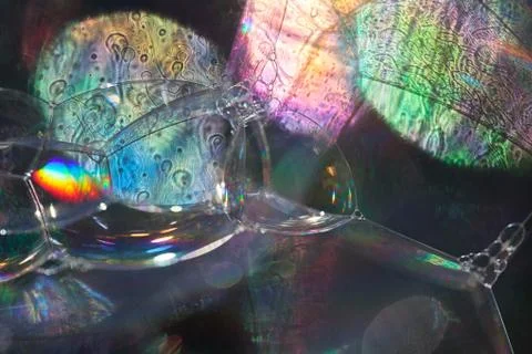 Abstraction of soap bubbles Stock Photos