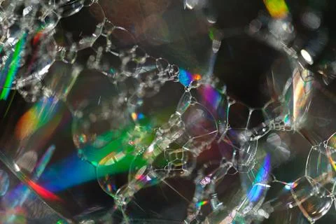 Abstraction of soap bubbles Stock Photos