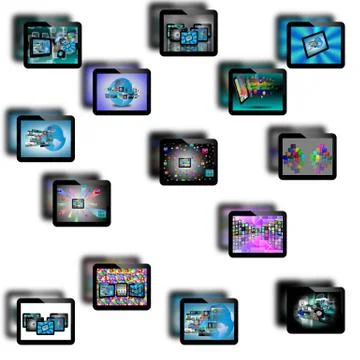 Abstraction tablets Stock Illustration