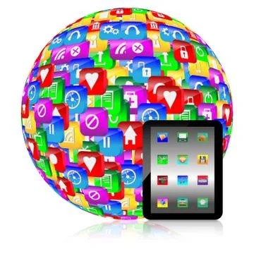 Abstraction tablets Stock Illustration