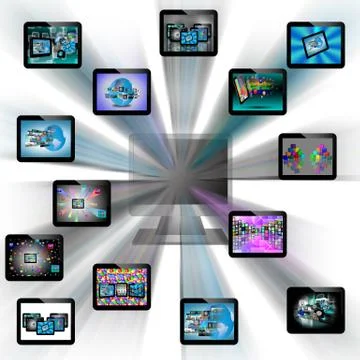 Abstraction tablets Stock Illustration