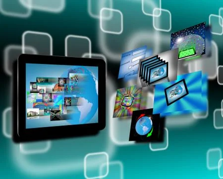 Abstraction tablets Stock Illustration