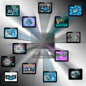 Abstraction tablets Stock Illustration