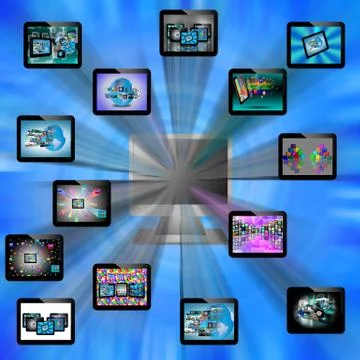 Abstraction tablets Stock Illustration