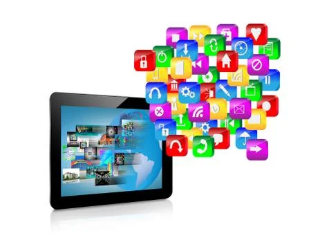 Abstraction tablets Stock Illustration