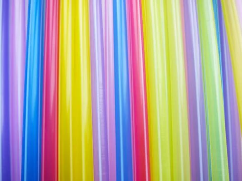 Abstraction, texture multicolored tubes defocus Stock Photos