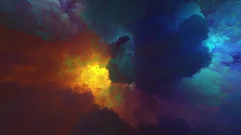 Abstraction on the theme of the cosmic nebula and the birth of new universes Stock Footage 285171229