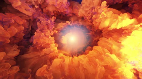 Abstraction on the theme of the cosmic nebula and the birth of new universes Stock Footage 285171628