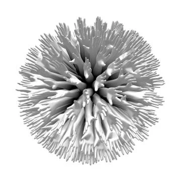 Abstraction on a theme of human hands in the form of a spherical array. Stock Illustration