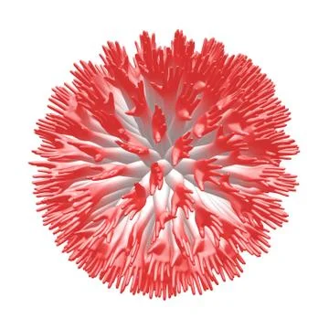 Abstraction on a theme of human hands in the form of a spherical array. Stock Illustration