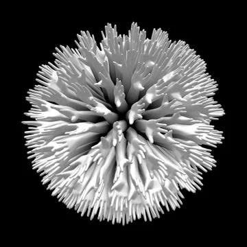 Abstraction on a theme of human hands in the form of a spherical array. Stock Illustration