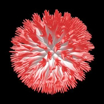 Abstraction on a theme of human hands in the form of a spherical array. Stock Illustration