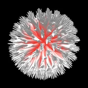 Abstraction on a theme of human hands in the form of a spherical array. Stock Illustration