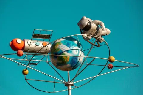 Abstraction on the theme of space. Stock Photos