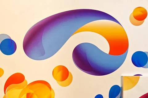 Abstraction on the wall. Stock Illustration